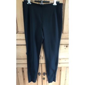 H&M Ribbed High Waist Black Pants Size M